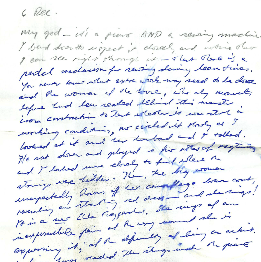 My god — it's a piano AND a sewing machine…