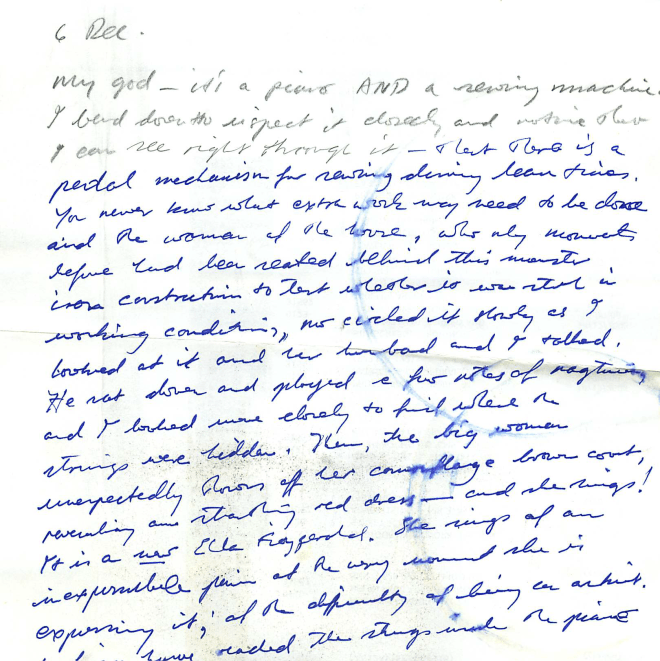 My god — it's a piano AND a sewing machine…