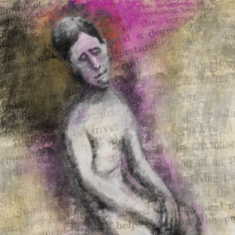 Dreamer [20190128 drawing, 1000x1000mm] by Stephen J. Williams