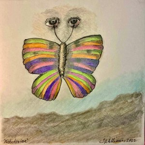 Nabokovian (pencil and ink, 20220219) Stephen J. Williams