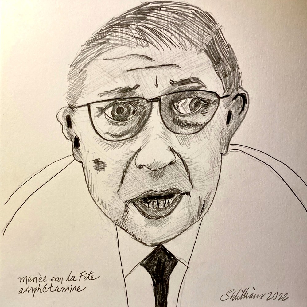 menèe par la Fête - amphétamine (pencil, 20220223) Stephen J. Williams