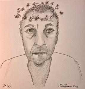 St Cox (pencil and ink, 20220221) Stephen J. Williams