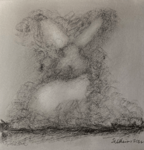 Rabbit cloud (charcoal, 20220330) Stephen J. Williams