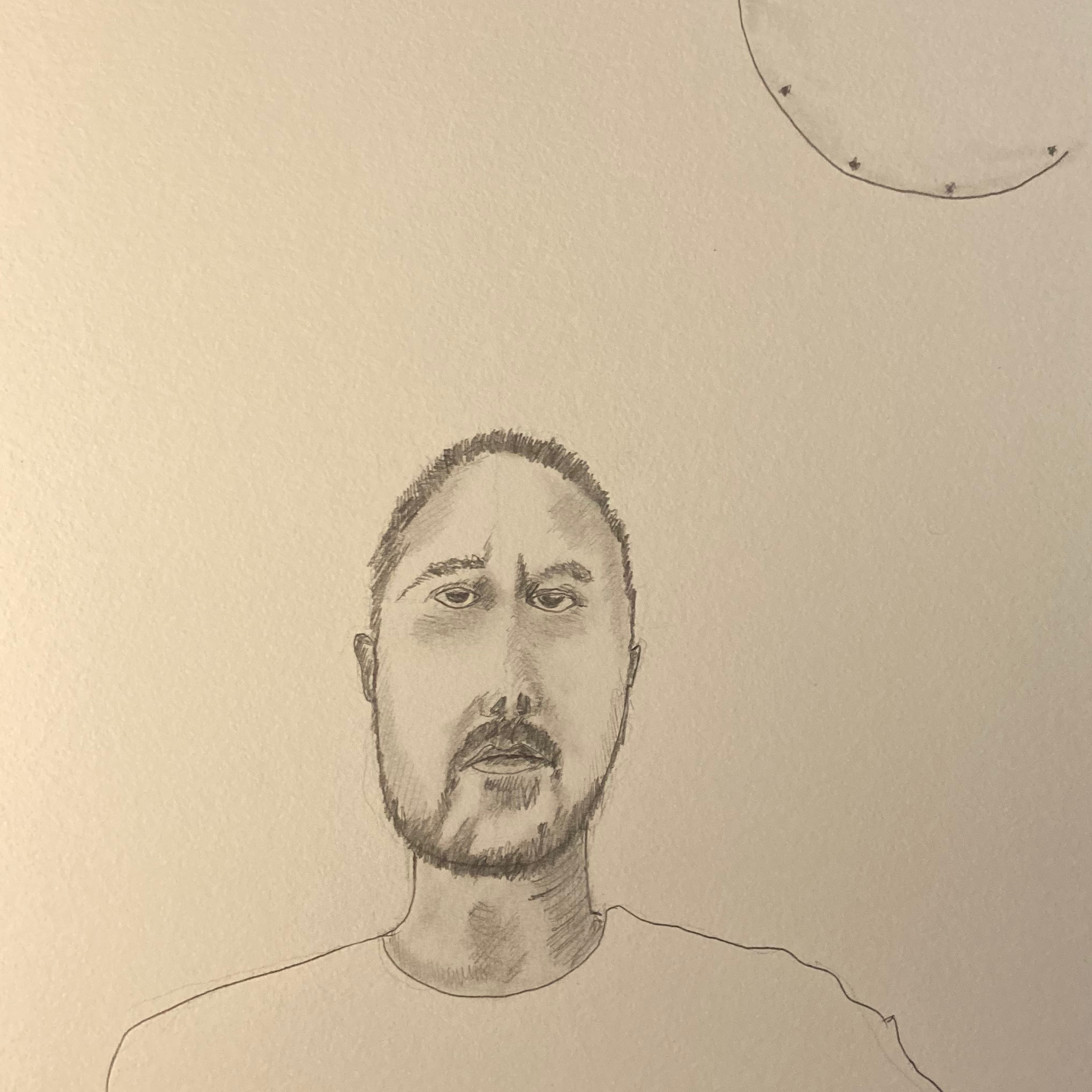 Richard H. (preparatory pencil drawing, 20220306) Stephen J. Williams