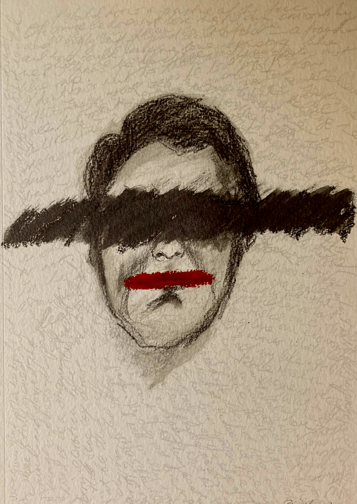 Mystic writing pad 10 (graphite and oil pastel, 178mm x 254mm, 20220415) Stephen J. Williams