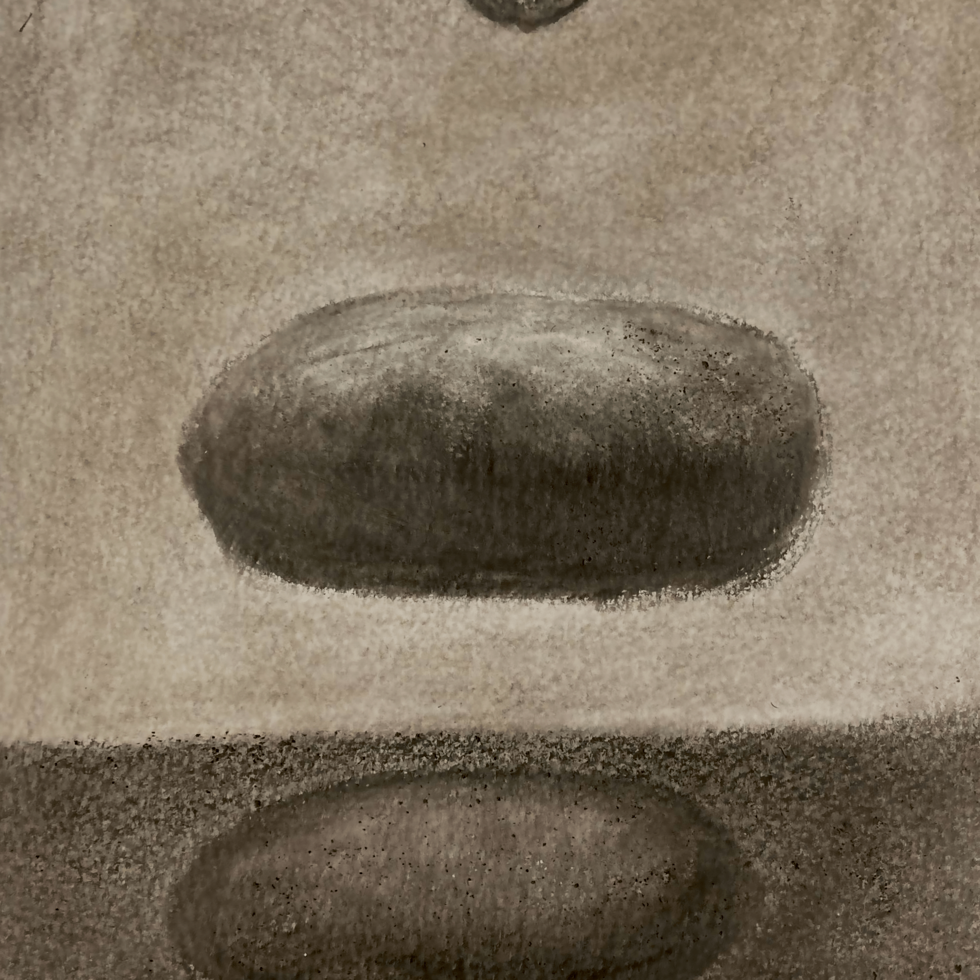 Sun, rock, hole (graphite, 20220416) Stephen J. Williams