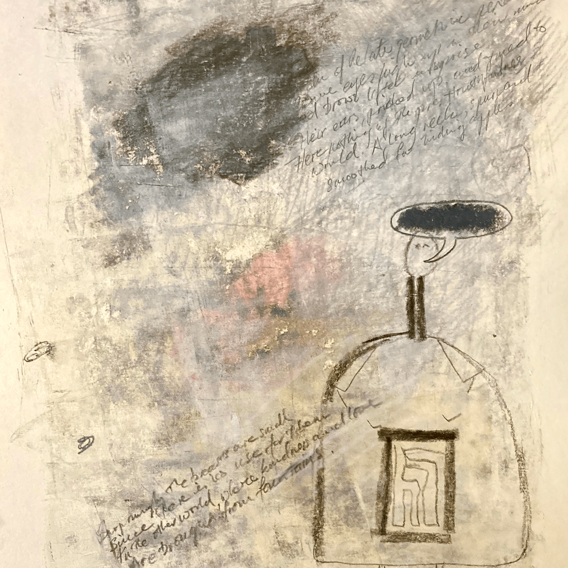 Women of the late geometric period II (charcoal, pencils and gesso, 20220421) Stephen J. Williams