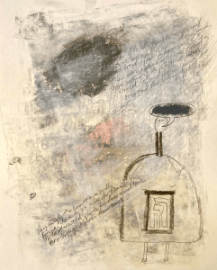 Women of the late geometric period II (charcoal, pencils and gesso, 20220421) Stephen J. Williams