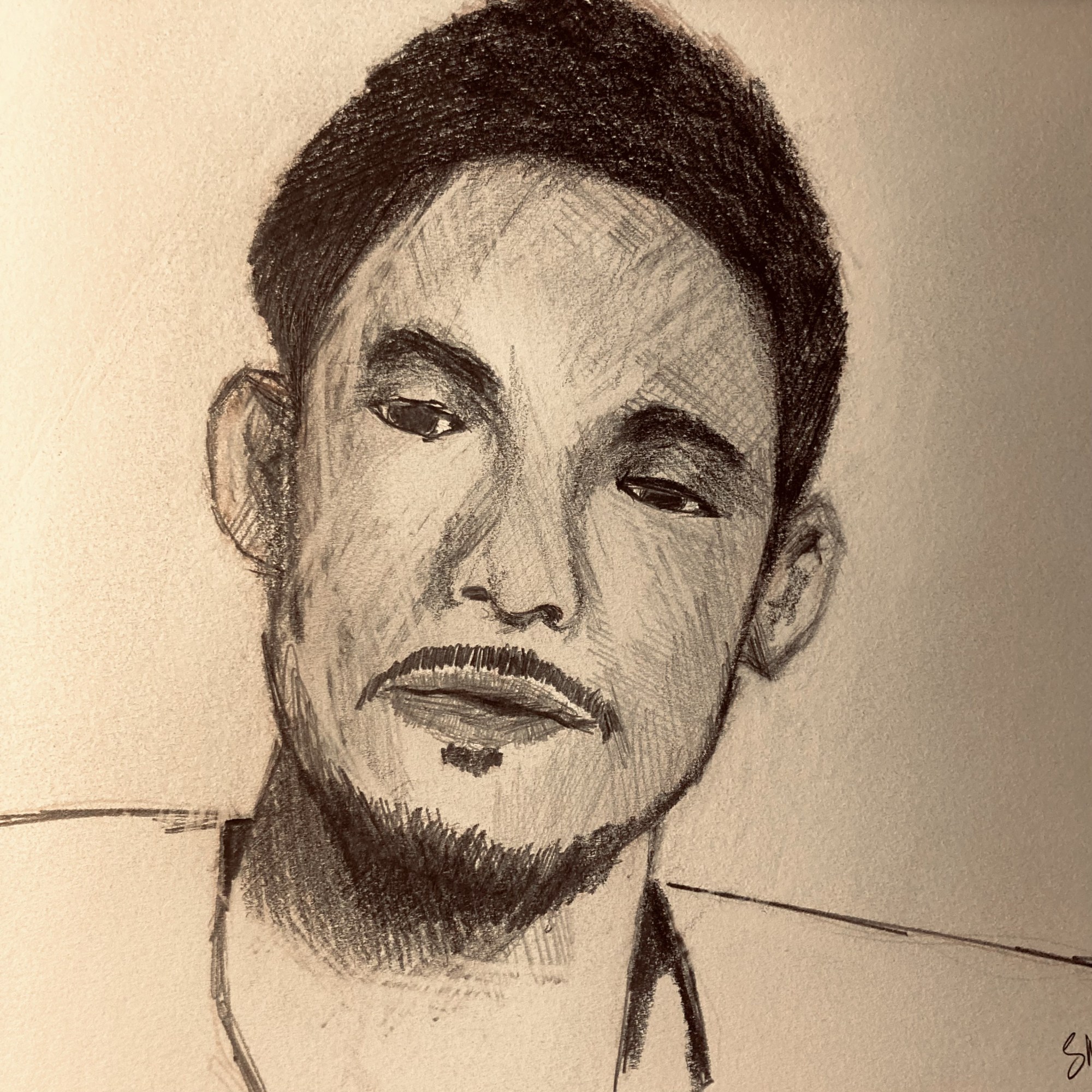 Ryota (pencil,20220512) Stephen J. Williams