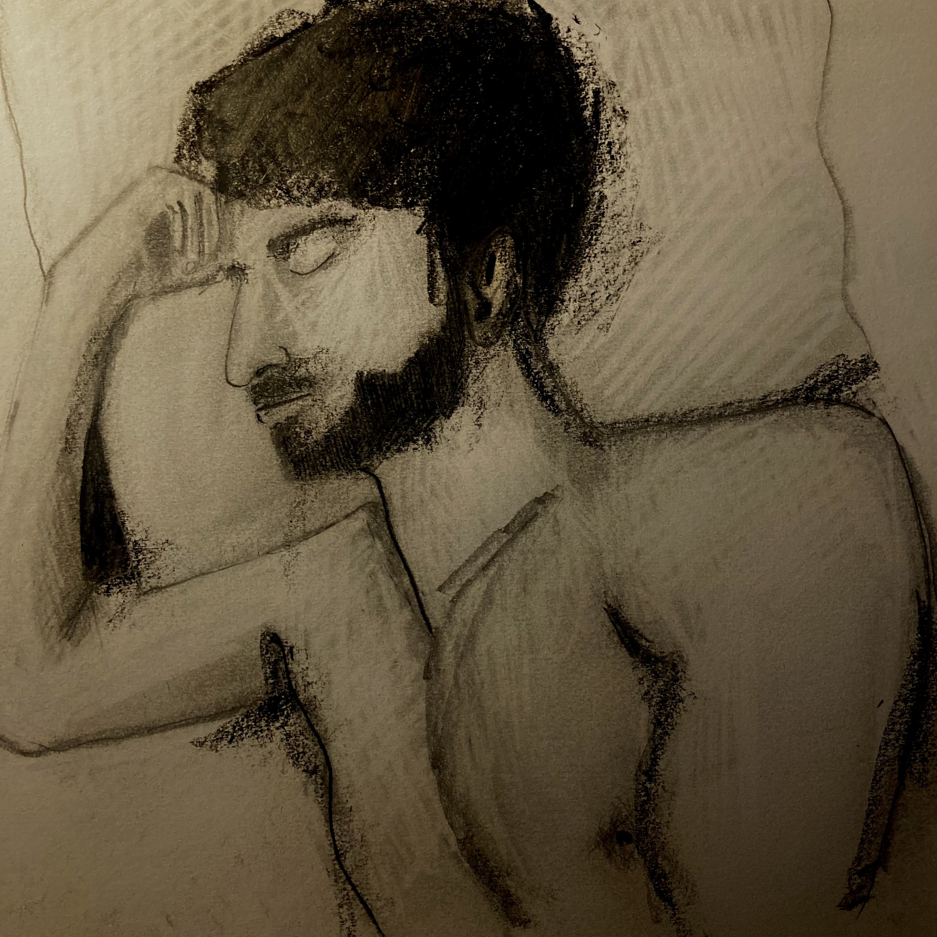 Sleeper (pencil, 20220516) Stephen J. Williams