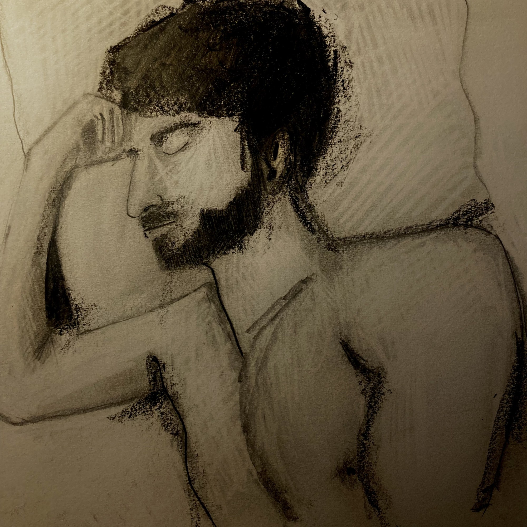 Sleeper (pencil, 20220516) Stephen J. Williams