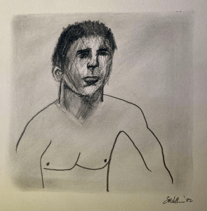 Drowned boy (pencil, 20220522) Stephen J. Williams