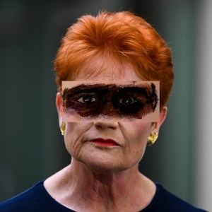 Vision-correcting mask (charcoal and digital collage, 20220509) Stephen J. Williams