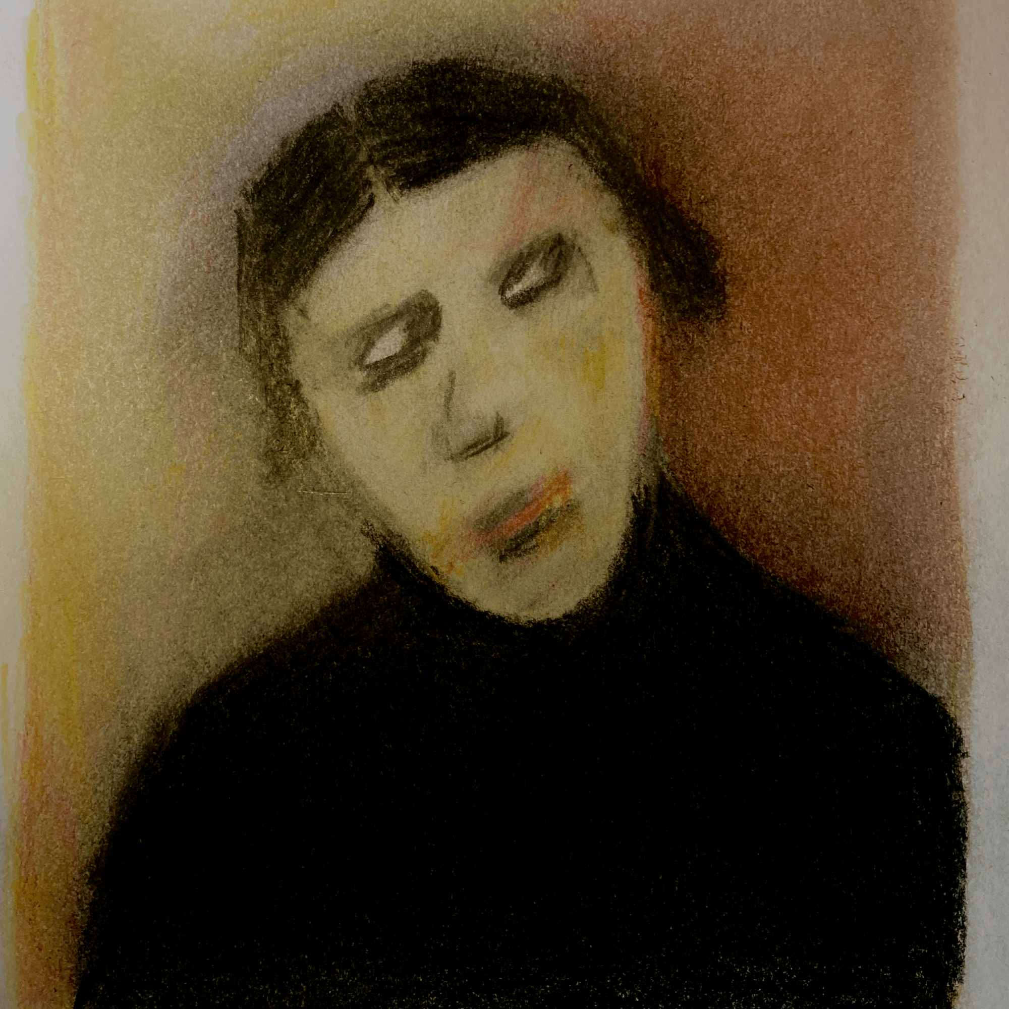 Unhappy girl (pencils, 20220603) Stephen J. Williams