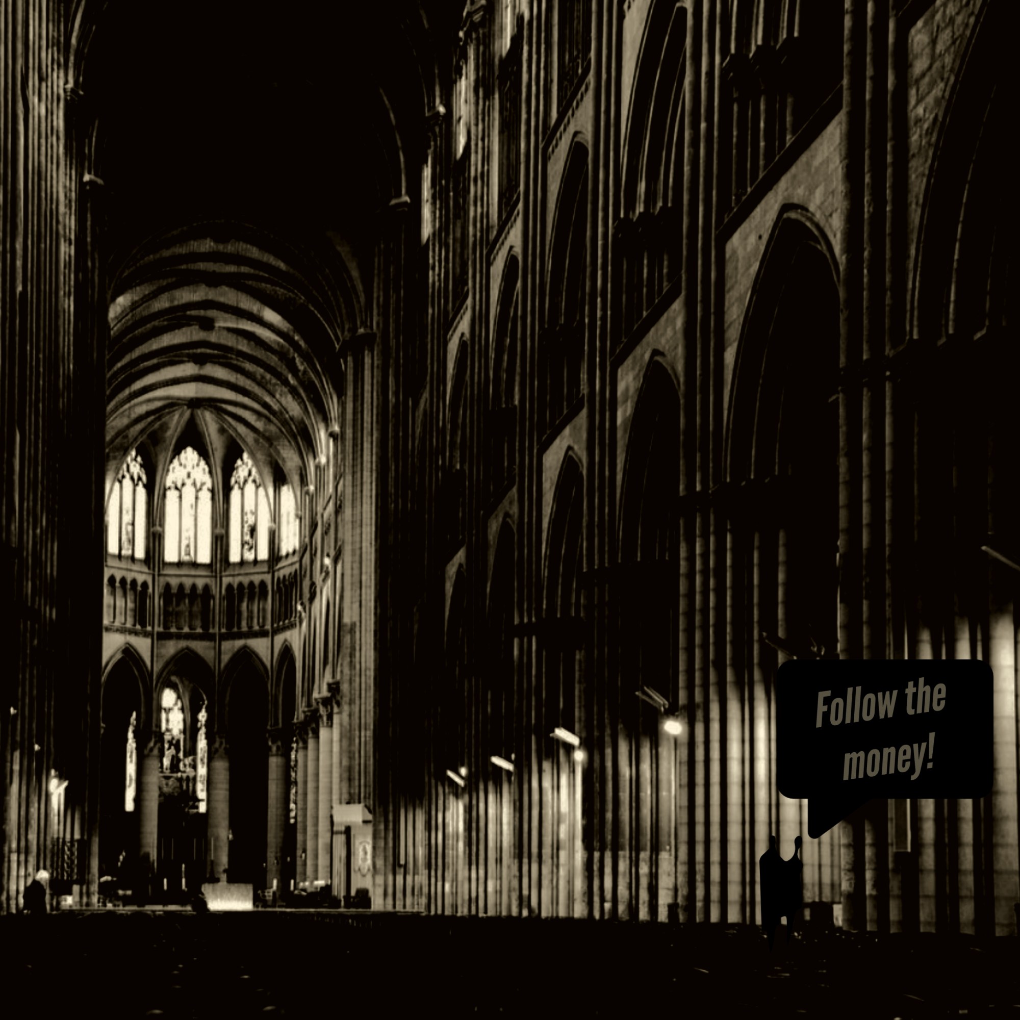 Follow the money (digital collage, 20220722) Stephen J. Williams