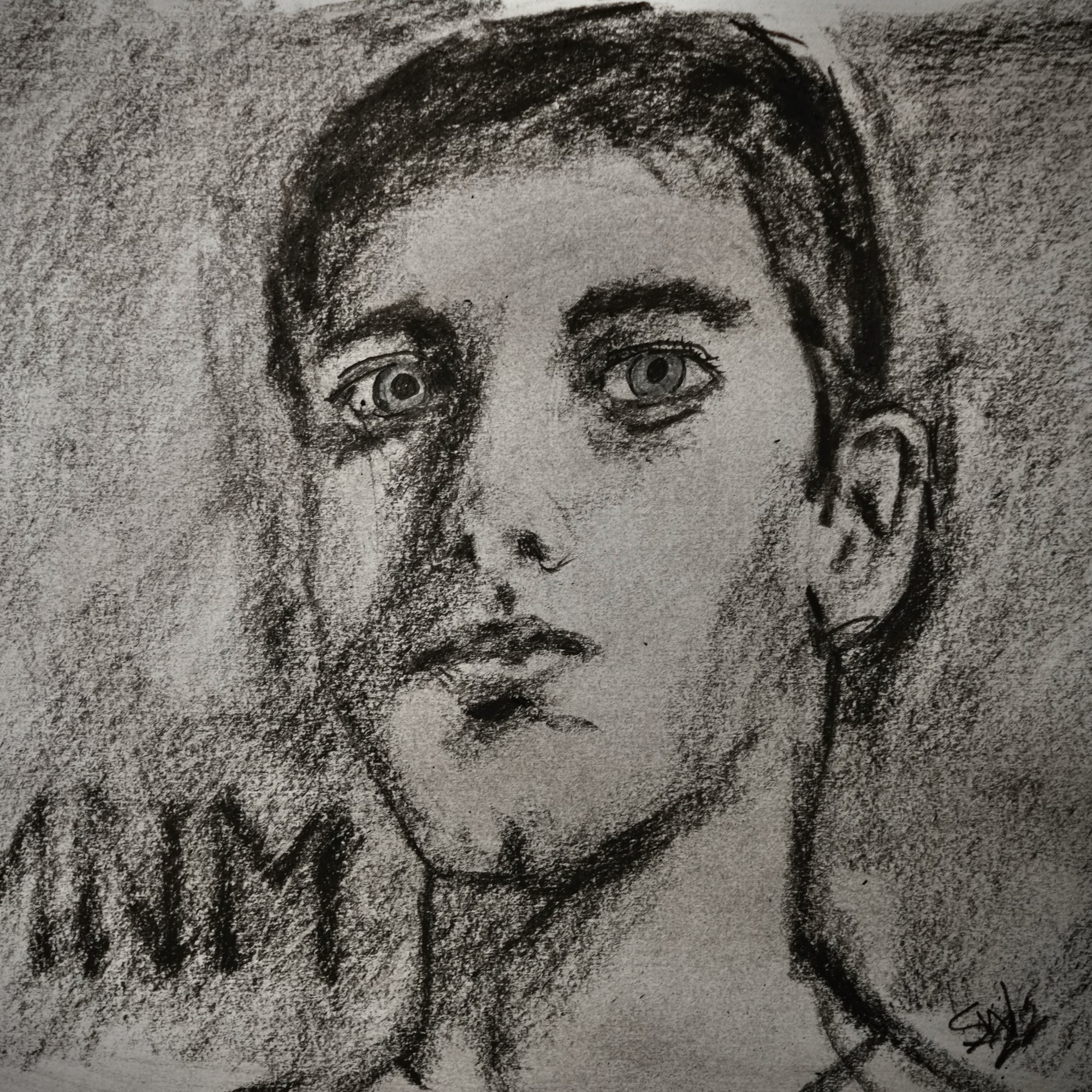 MNM (charcoal and pen, 20220731) Stephen J. Williams