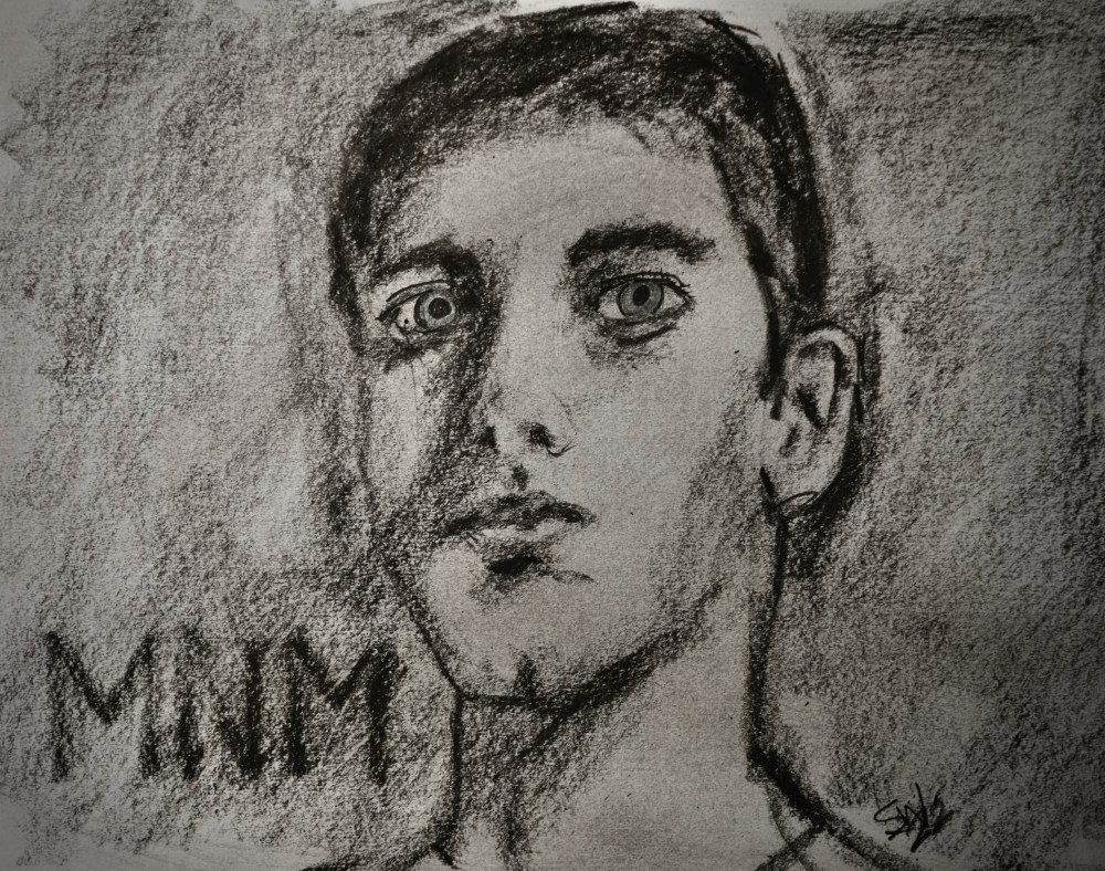 MNM (charcoal and pen, 20220731) Stephen J. Williams