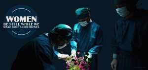 Women, be still while we make some adjustments (digital collage, 20220722) Stephen J. Williams