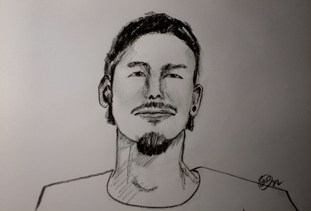 Ryota (charcoal and pencil, 20220804) Stephen J. Williams