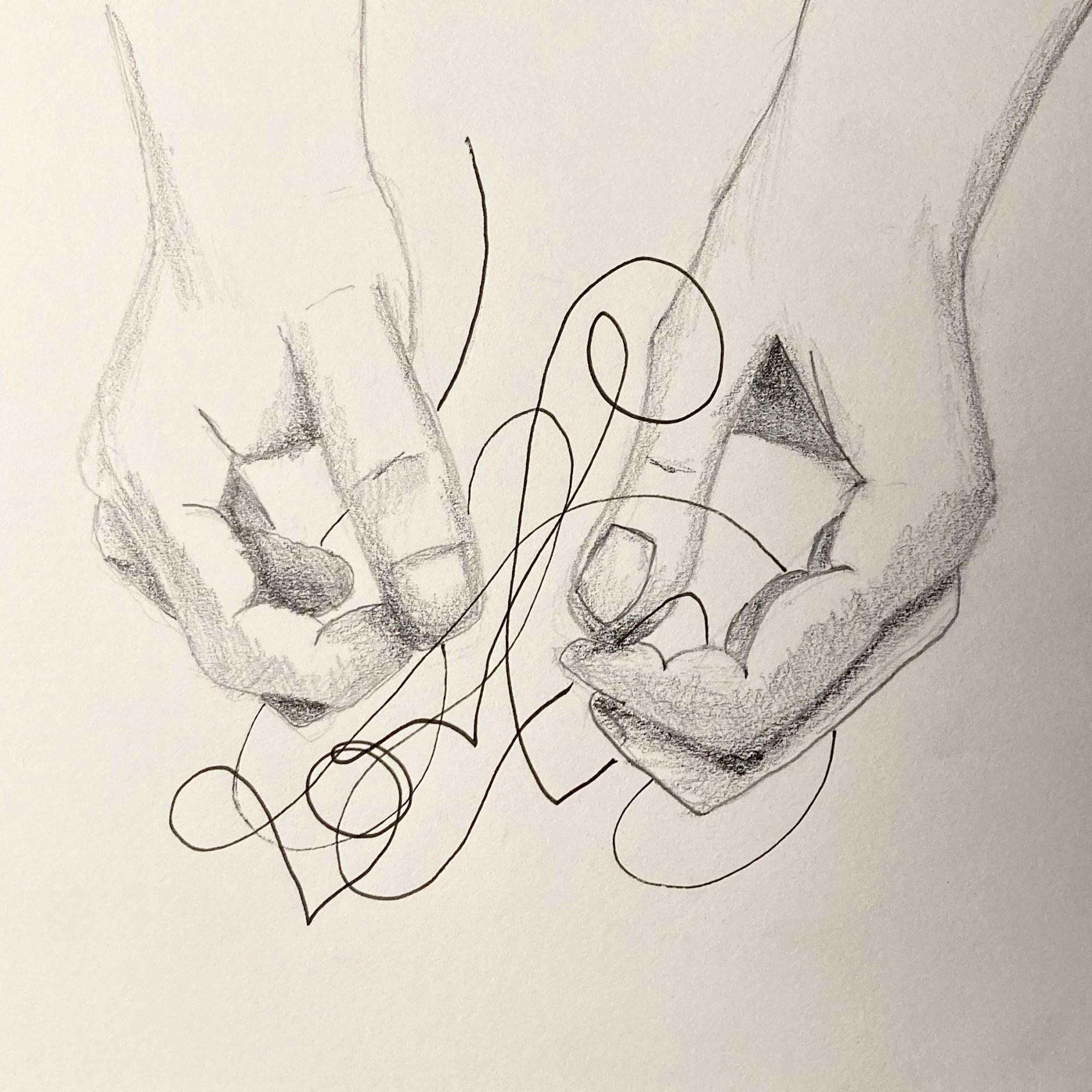 String (pencil and ink, 20220826) Stephen J. Williams