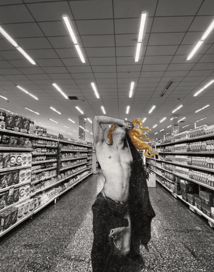 Venus or Orpheus can't choose (photocollage, 20220823) Stephen J. Williams