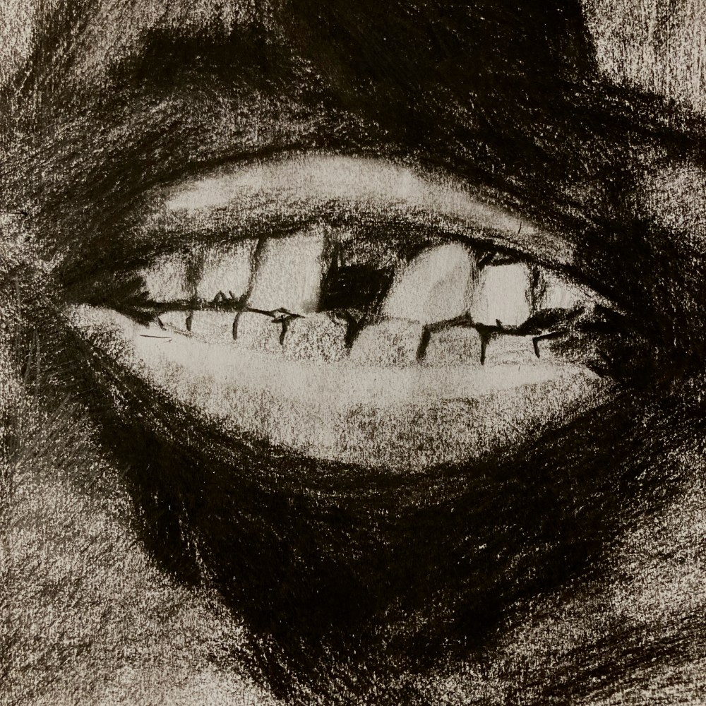 Mouth (charcoal, 20220914) Stephen J. Williams