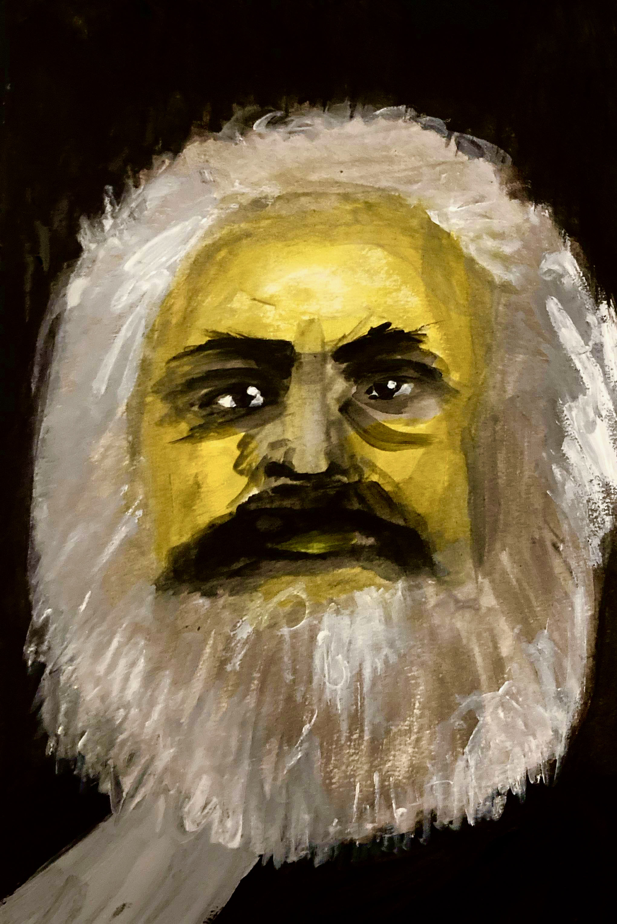 Karl ZARDOZ (acrylic on paper, 20230320) Stephen J. Williams