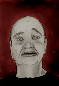Lindsay Kemp expression (pencil and acrylic, 20230326) Stephen J. Williams