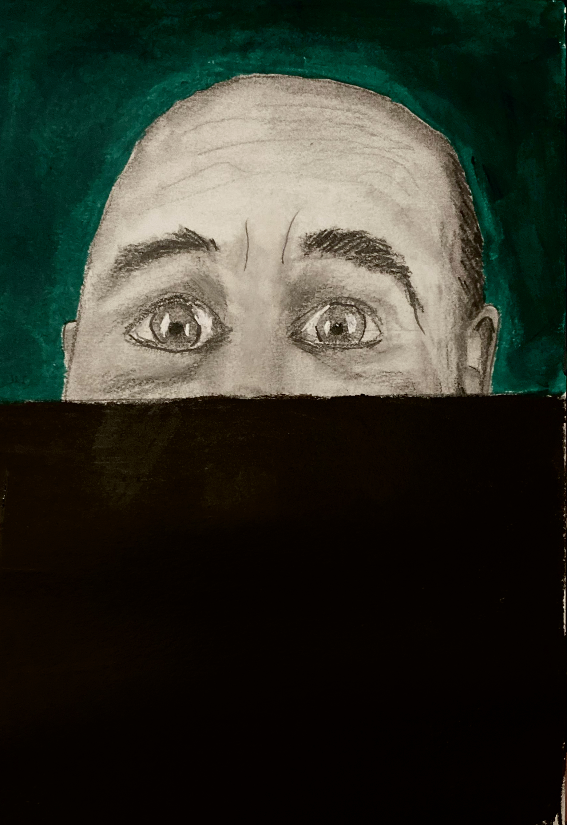 Lindsay Kemp: This is how people cope with their mistakes (pencil and acrylic, 20230327) Stephen J. Williams