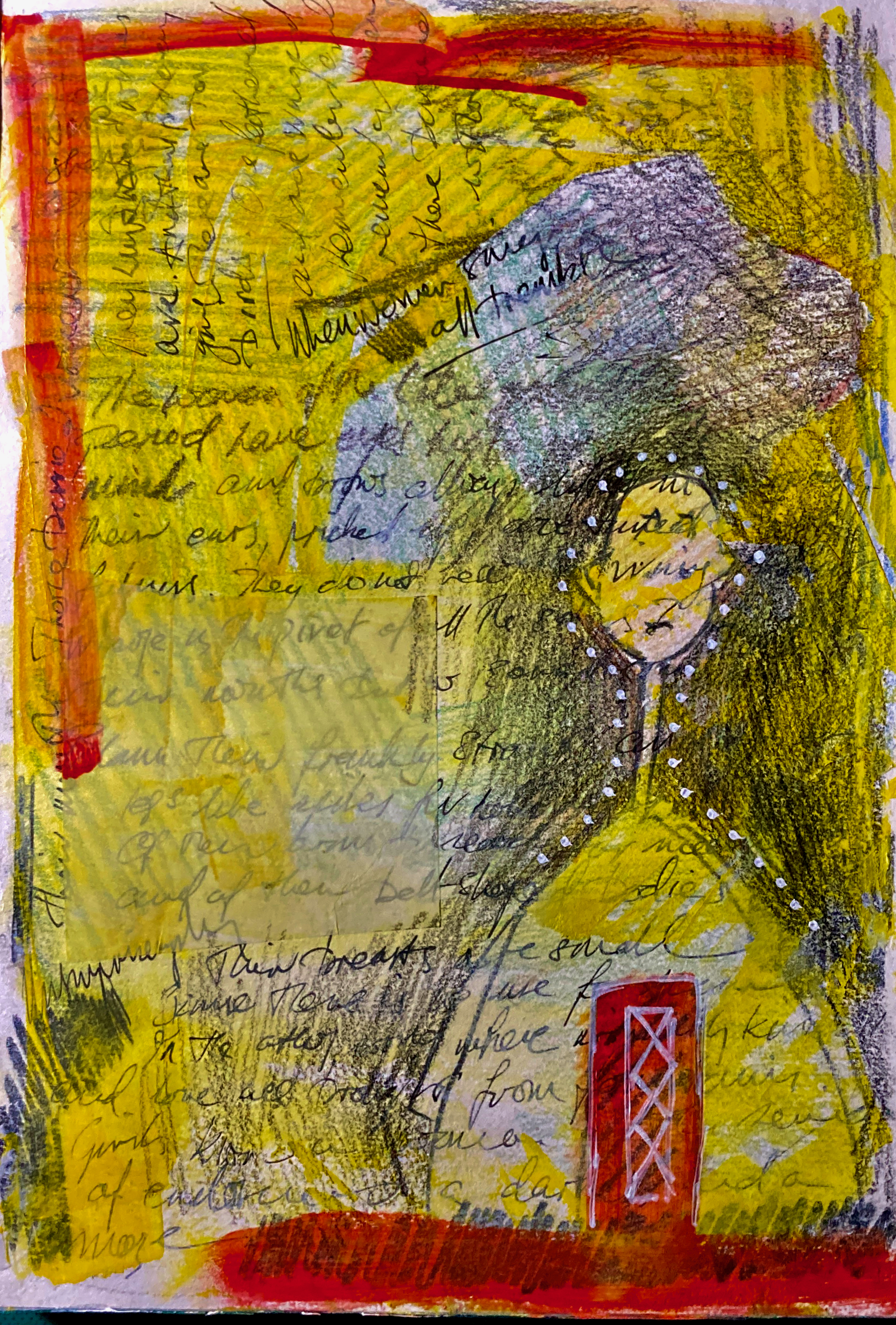 Mystic writing-pad 11 (ink, pencil and acrylic on paper, 260 x 180mm, 20230329) Stephen J. Williams