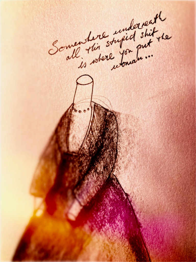 Somewhere underneath all this (pencil and digital collage, 20230711) Stephen J. Williams