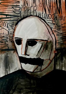 'Shut the fuck up' (ink, 2024) Stephen J. Williams