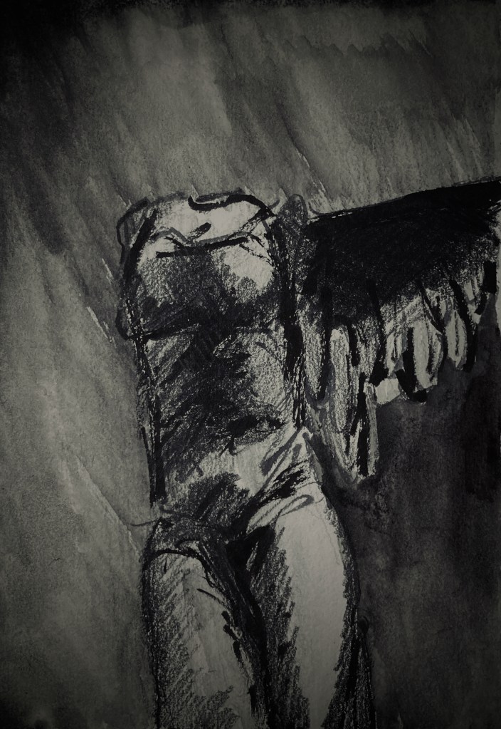 Victory (pencil and ink, 20240703) Stephen J. Williams