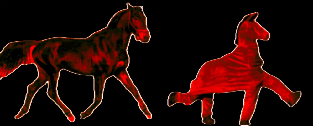 Horses, or mare and nightmare (digital collage based on an internet meme, 2024) Stephen J. Williams