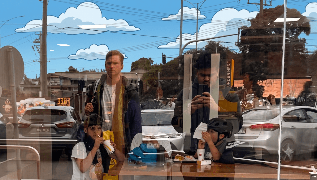 Unreal real (stolen photo digital collage, 2026) Stephen J. Williams